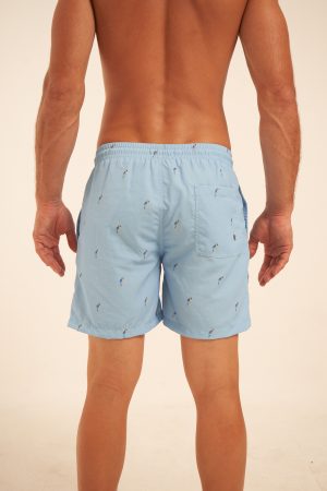 Short de baño Celeste