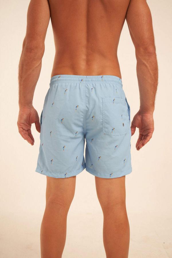 Short de baño Celeste