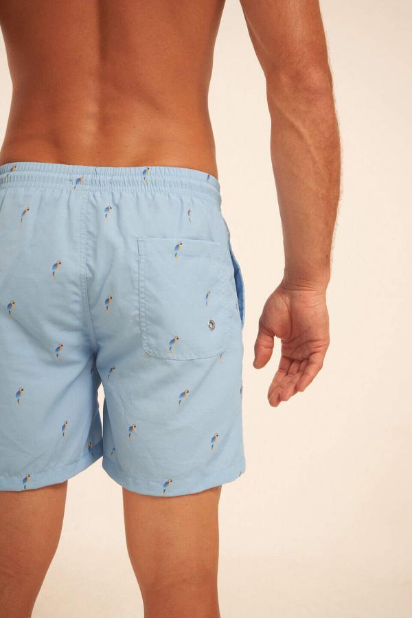 Short de baño Celeste