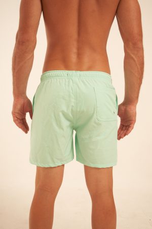 Short de baño Verde Agua Estampado