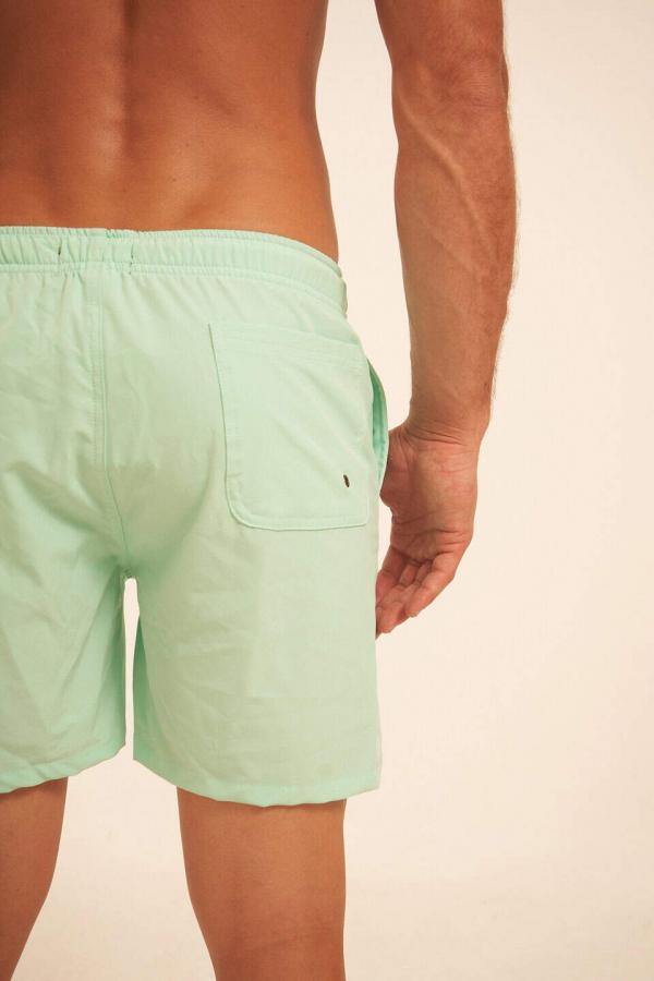 Short de baño Verde Agua Estampado