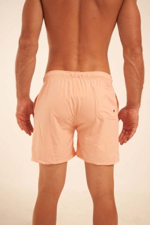 Short de baño salmon liso