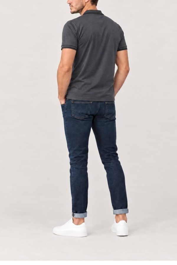 Chomba jersey algodón gris