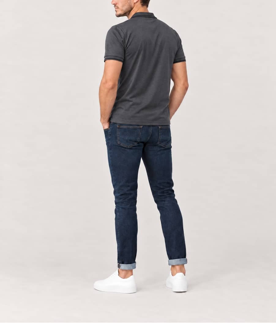 Chomba jersey algodón gris
