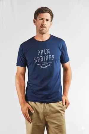 Remera azul marino de algodón