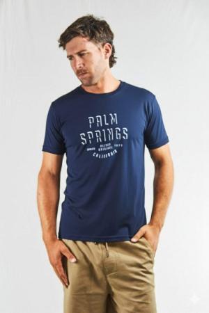 Remera azul marino de algodón