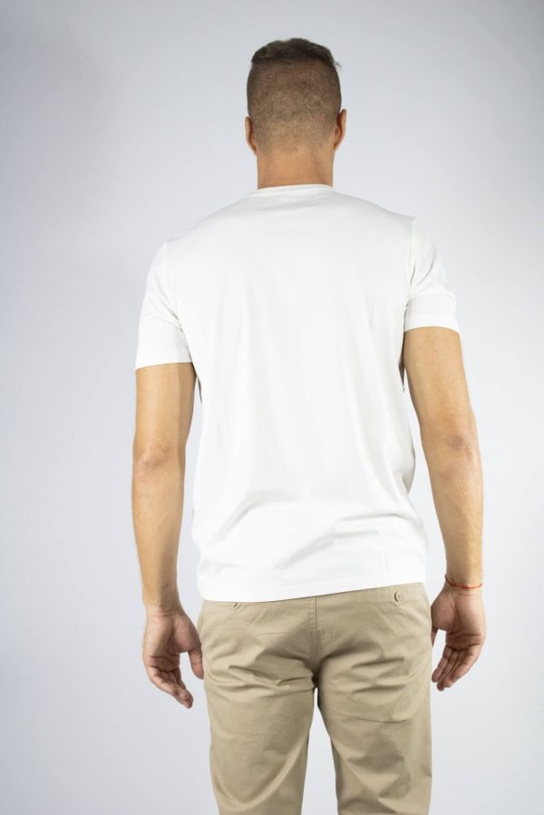 Remera blanca lisa tela premium