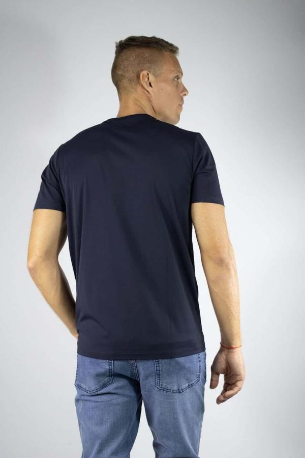 Remera azul marino tela premium