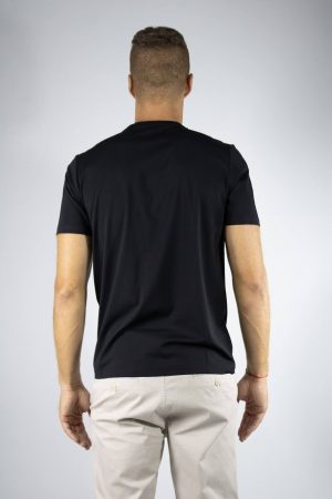 Remera tela premium color negra