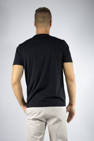 Remera tela premium color negra
