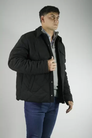 Campera de corderoy negra
