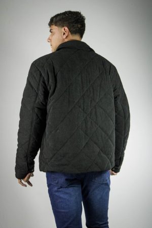 Campera de corderoy negra