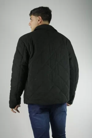 Campera de corderoy negra