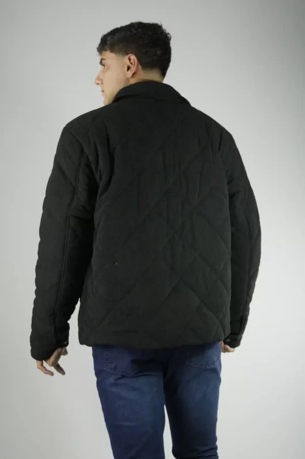 Campera de corderoy negra