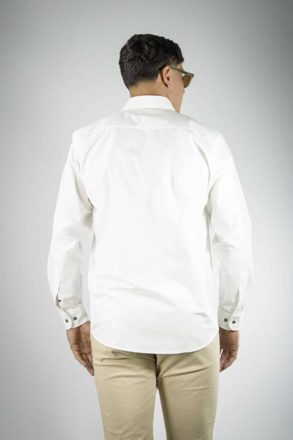 Camisa lisa color crudo 100% algodón