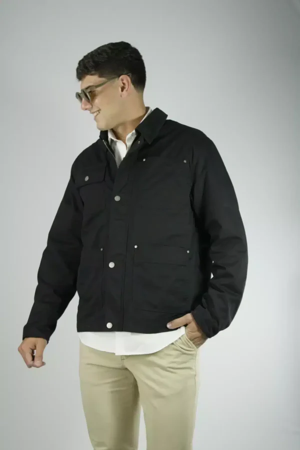 Campera Negra de Hombre
