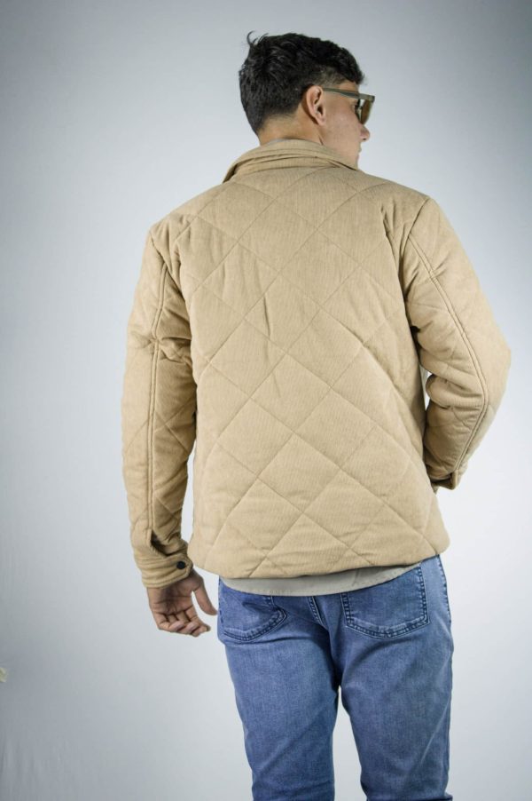 Campera de corderoy beige