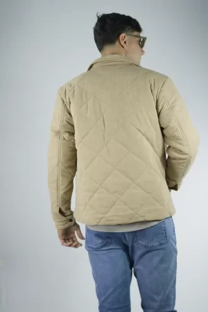 Campera de corderoy beige