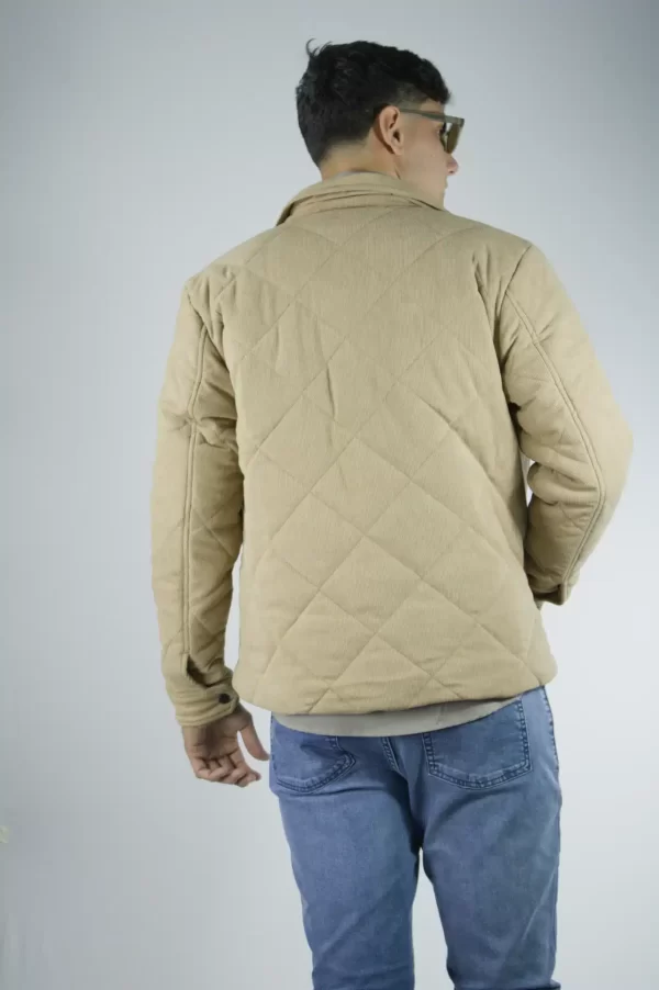 Campera de corderoy beige