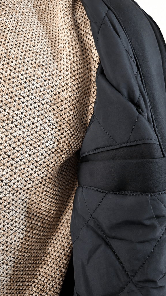 Campera de gamuza eco negra