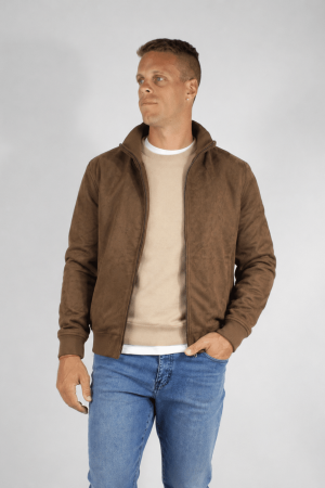 Campera de gamuza marron eco