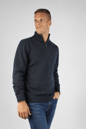 Sweater medio cierre marino