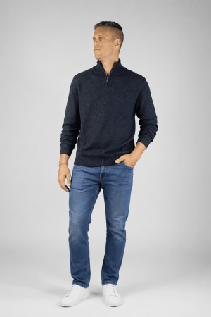 Sweater medio cierre marino